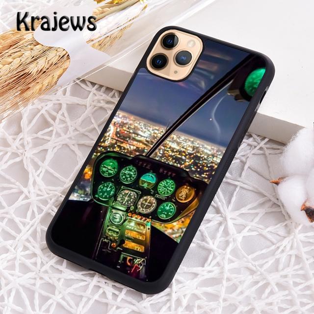Cool Airplane Cockpit Phone Case Cover For iPhone 17 Air 16 15 14 plus 12 13 pro max coque Shell Fundas