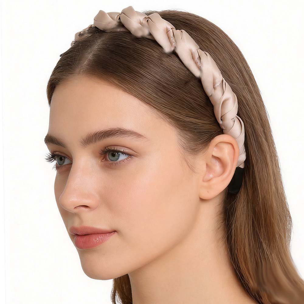 Comfortable Wrapped Hair Hoop Adjustable Toothed Headband Non-Slip Headband  Makeup Application