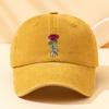 Fashionable Rose Printed Baseball Cap, Multifunctional Outdoor Casual Duckbill Cap