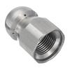 1/4 Inch Pressure Washer Drain Sewer Cleaning Female Nozzle Jet Hole 1 Forward 3 Rear Spray High Quality Stainless Steel 17mm OD