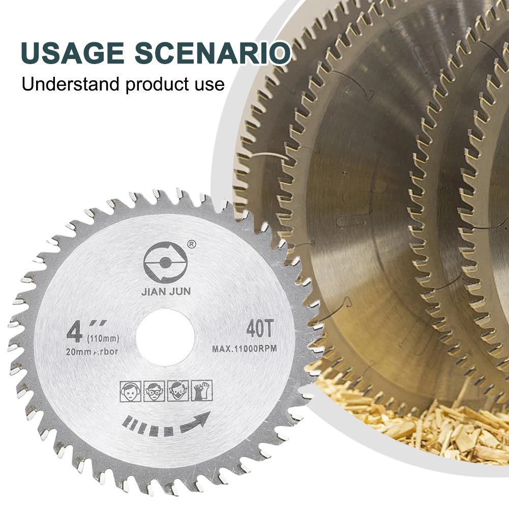 4 Inch Saw Blade 40 Tooth Grinder Round Saw Disc Wood  Woodworking Accessories Parts Alloy Saw Blade Tool Parts Haedware Replace