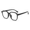 Trendy Anti-Blue Light Ultra-Light TR90 Black Glasses Frame with Prescription Lenses
