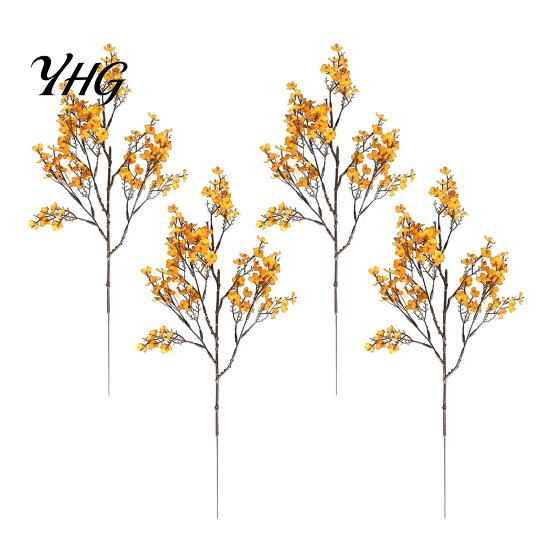 Durable Faux Plant Accents for Home Realistic Artificial Flowers Autumn Decoration, Silk Floral Reusable Harvest Festival Flower Stems Branches