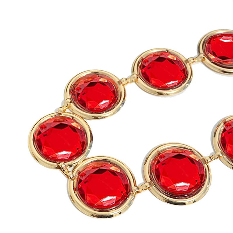 Anime Raven Cosplay Belt Accessories Belt Chain with Red Gems Diamond Halloween Cosplay Costume Prop