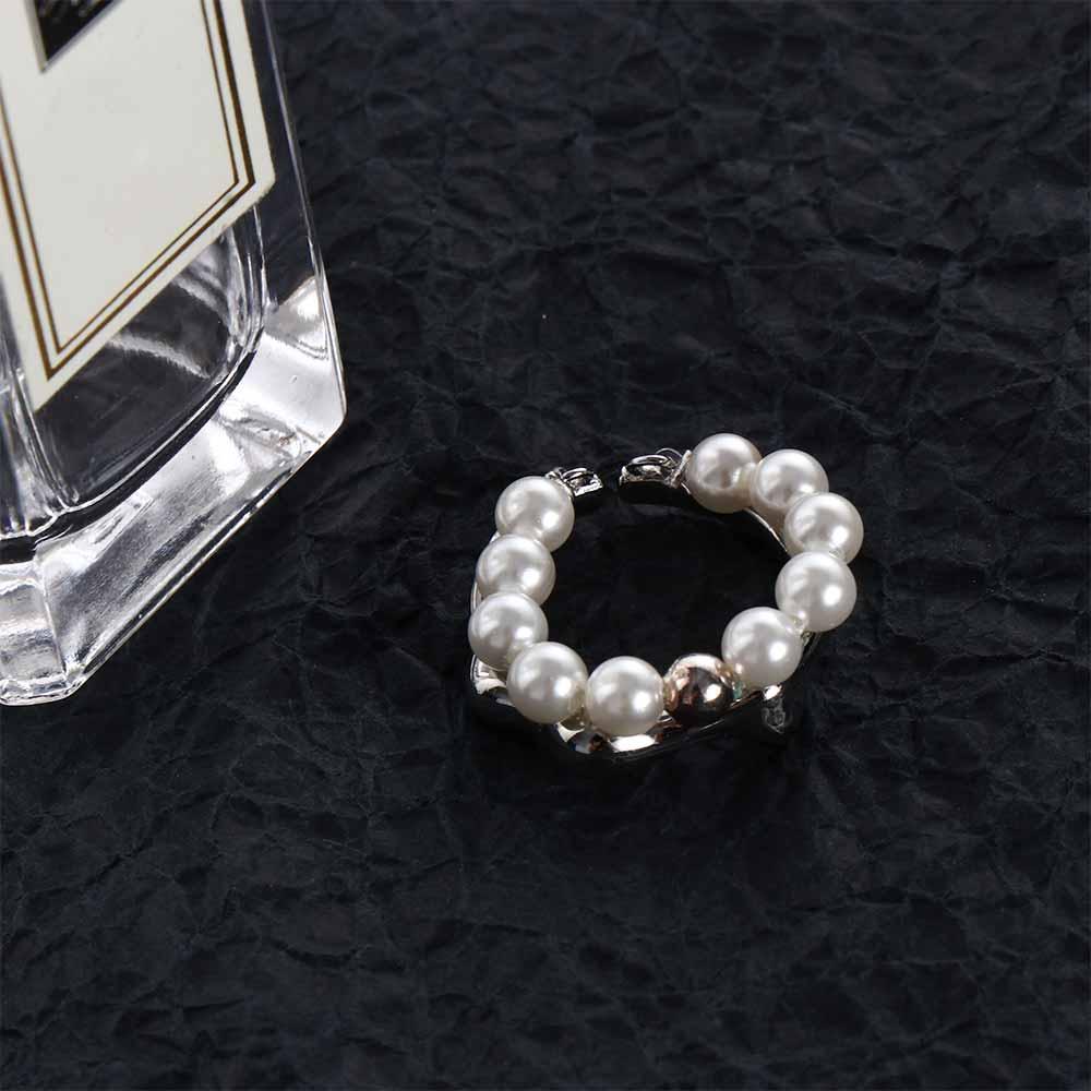 Gifts Baroque Pearl Party Girls Korean Style Women Rings Adjustable Open Ring Index Finger Ring