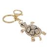 Cute Keychain Elegant Style Durable Tortoise Design Bright Colors Pendant for Car KeysWhite