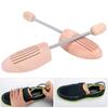 2Pcs Wood Anti Deformation Anti Wrinkle Women Men Shoe Tree   with Spring Column(35 36)