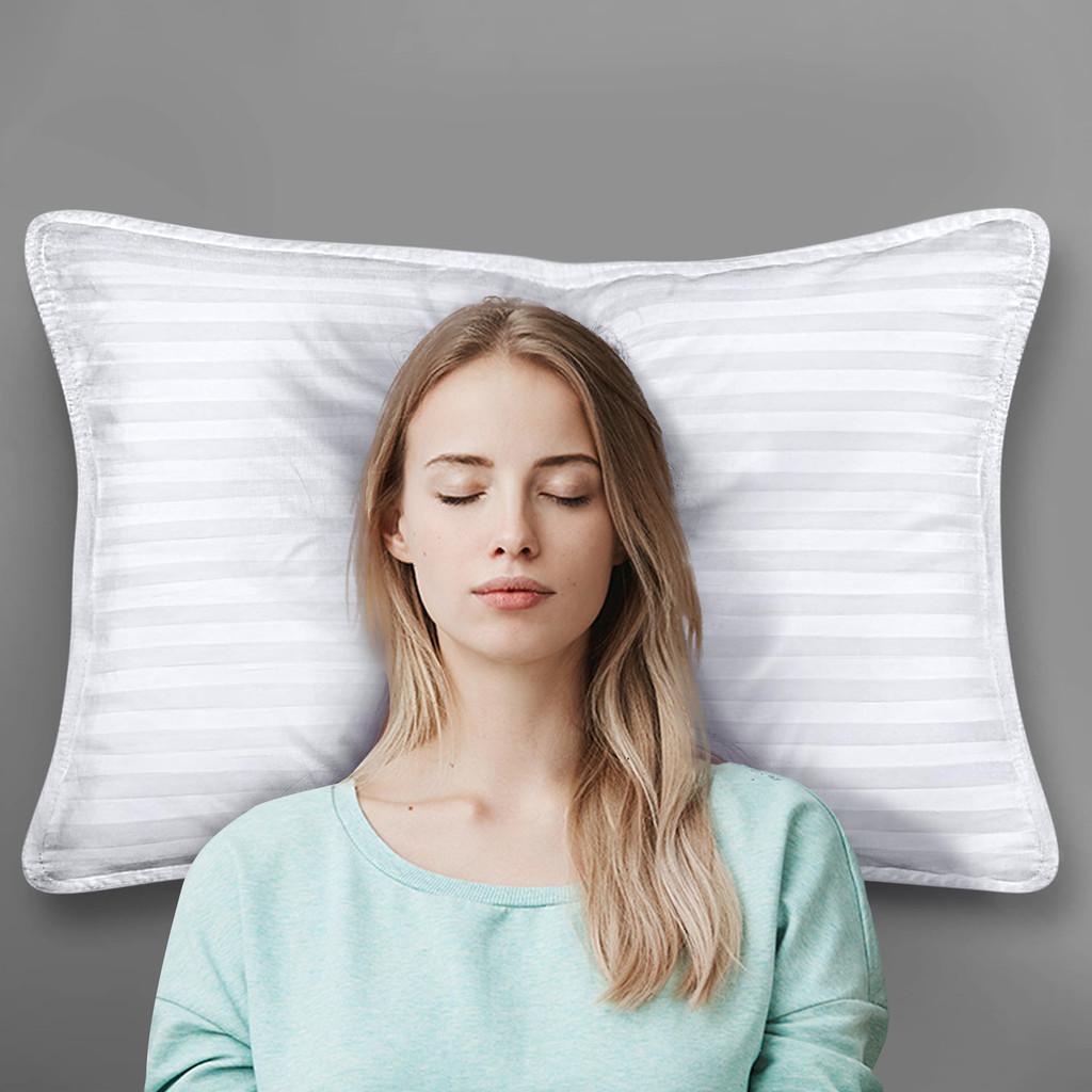 Core Pillow Bedding Polyester Fiber Home Use Supplies Memory Stripe Back Bounce