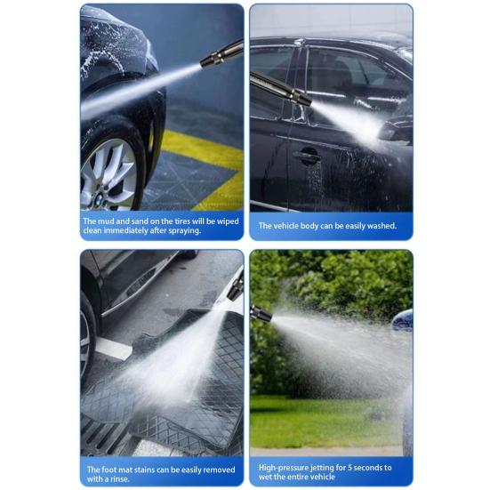 High-Pressure Car Wash Water Sprinkler with Booster Nozzle, High-Pressure Home Car Wash Water Sprayer & Hose Set, Multifunctional Lawn & Garden