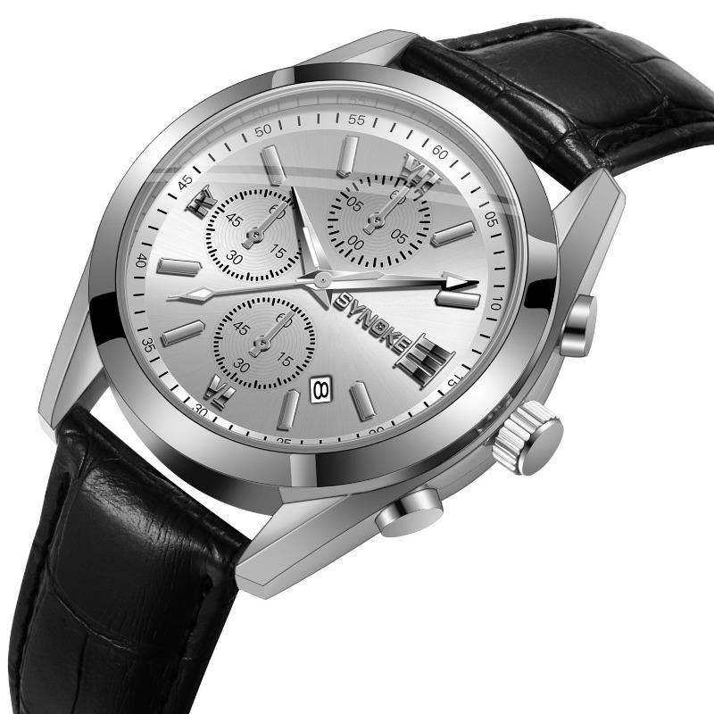 Top-Marke Quarz Uhr Mode Business Leuchtend Wasserdicht Kalender Herren Freizeit Einfaches Armband Legierung Herren Uhr