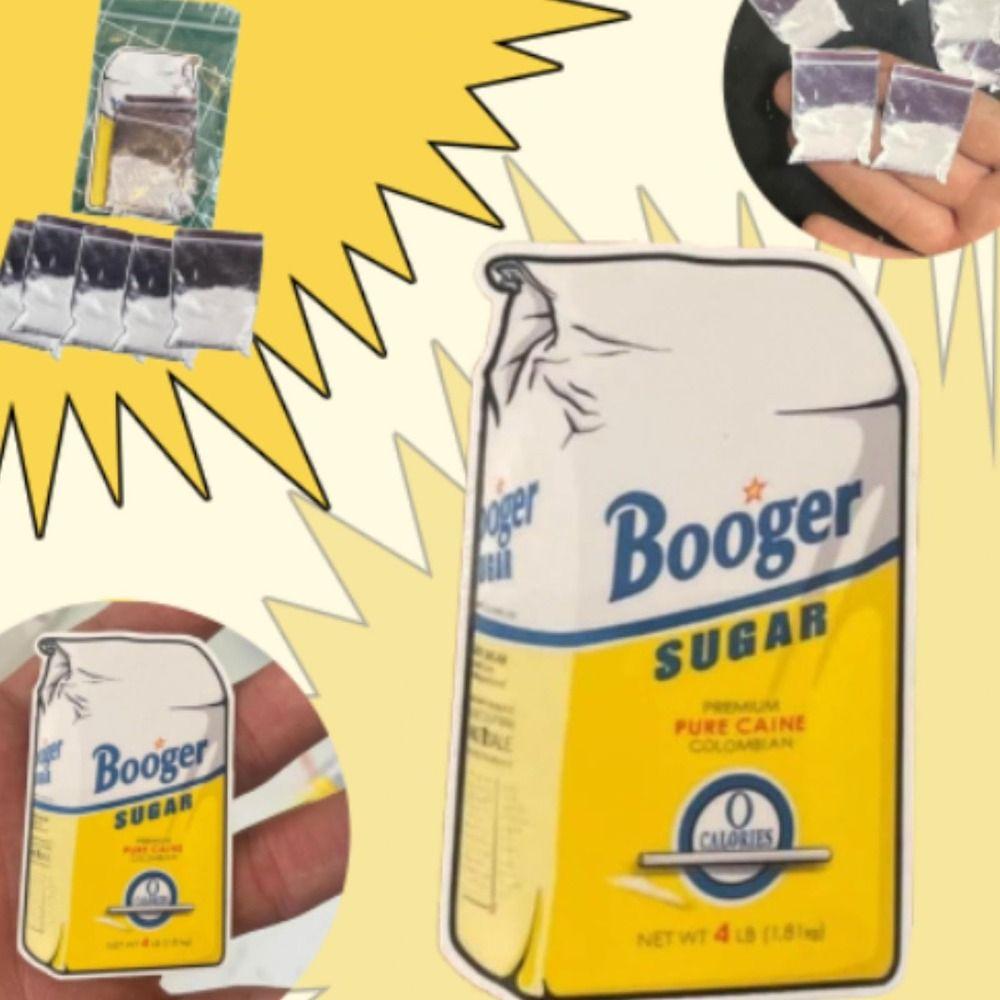 Paper Little Blow Baggie Joke Stickers Scratch Resistant Coke Bag Stickers  for Adults