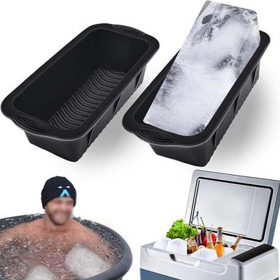 2-Pack Silicone Ice Block Mold Large Ice Cubes Tray Reusable Ice Cubes Maker Easy To Demould for