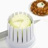 Onion Slicer Cutter with Vertical Slots Ergonomic Vegetable Chopper for Cabbage Carrots Food-Grade Plastic Essential Kitchen Tool for Salads