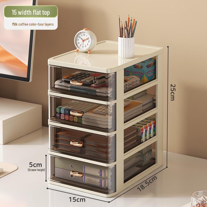 Plastic Drawer Desktop Organizer for Stationery and Cosmetics