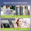 360 Degree Rotation Magnetic Phone Holder Grip Ring Kickstand Foldable Metal Stand