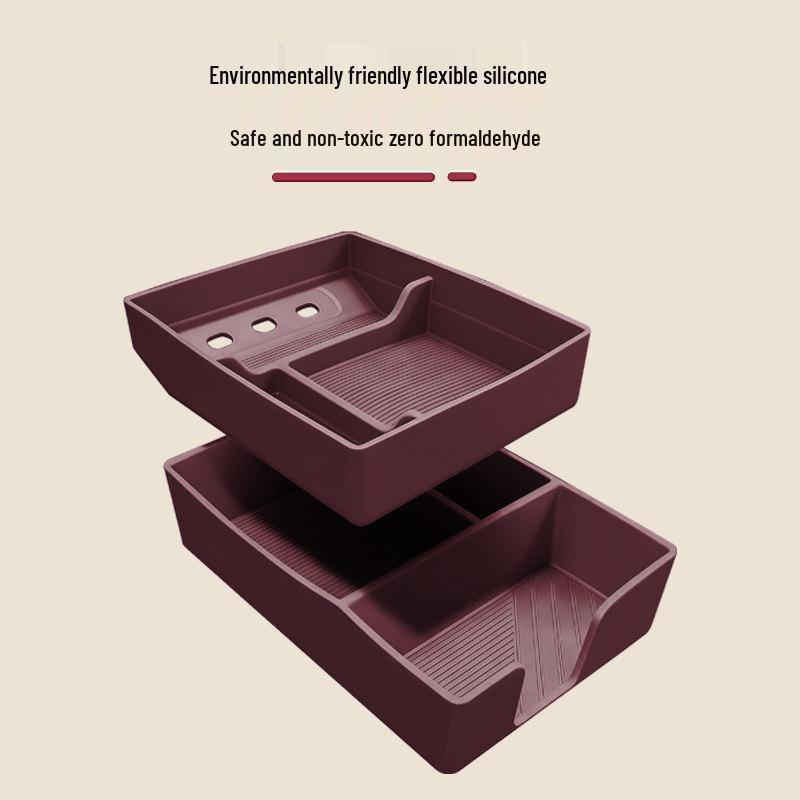NIO ES8 Armrest Storage Box: Fits 26 Models, Silicone Console Organizer, New Interior Accessory.