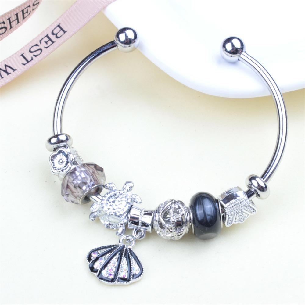 Beaded Bracelet Bangle Multi Element Stainless Steel Copper Alloy Open Spring Snake Bone Chain