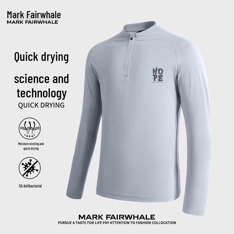 Mark Fairwhale Men's Letter Print Long Sleeve T-shirt