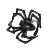 Gothic Spider Rings For Women Men Charm Punk Aesthetic Couple Halloween Jewelry Retro Cool Black Spider Webs Animal Finger Ring