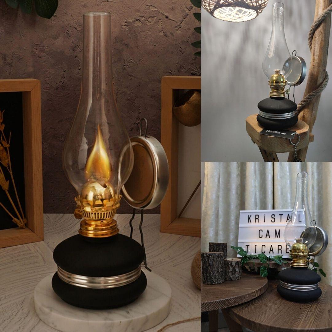 

Газовая лампа из хрусталя Nostalgic Matte Black