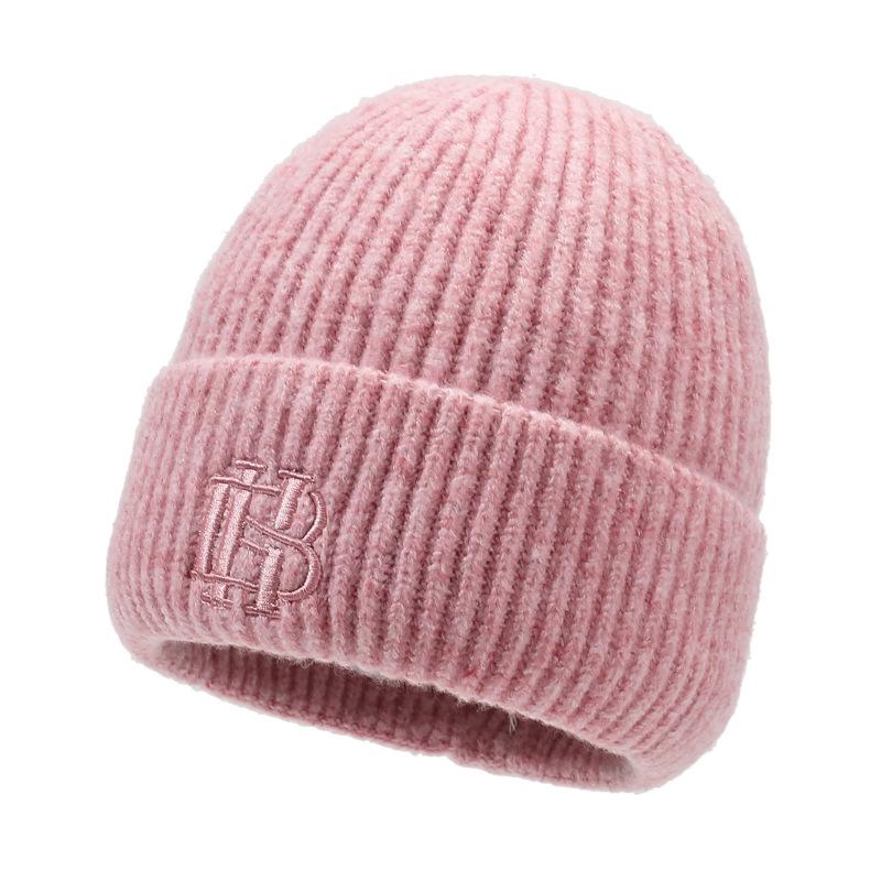 Autumn Winter Men's Hat Knitted Velvet Warm Cap Outdoor Young and Middle-Aged Wind-Proof Cap