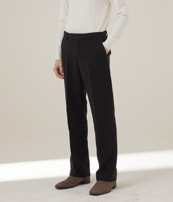 HYOJI P3004 Essential Washable Thick Semi-Wide Slacks (3 Colors)