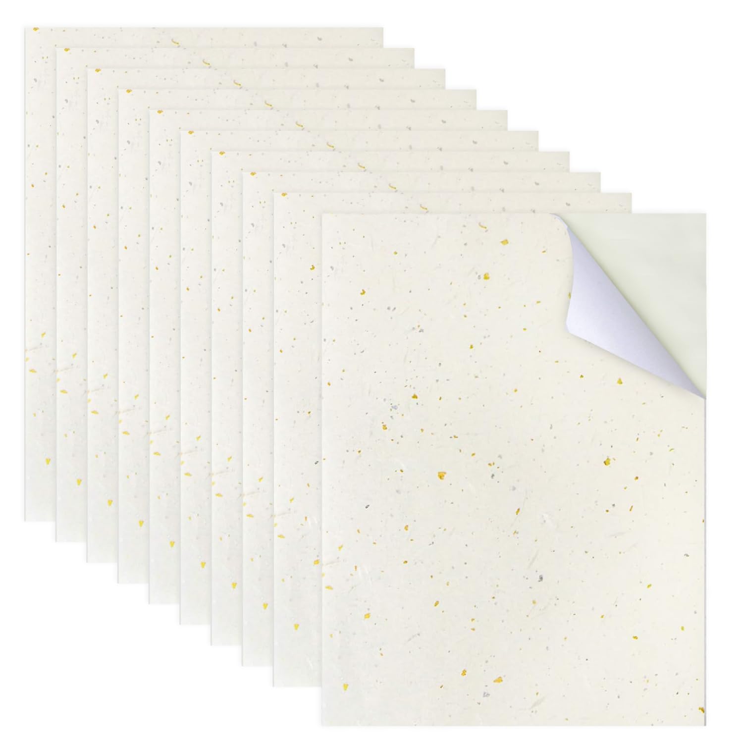 

004 Washi Paper Stickers Inkjet Perfect for Making and Original Seals (Gold) [A4 Size] Printable, Stickers, Labels, [10 Sheets] золотий