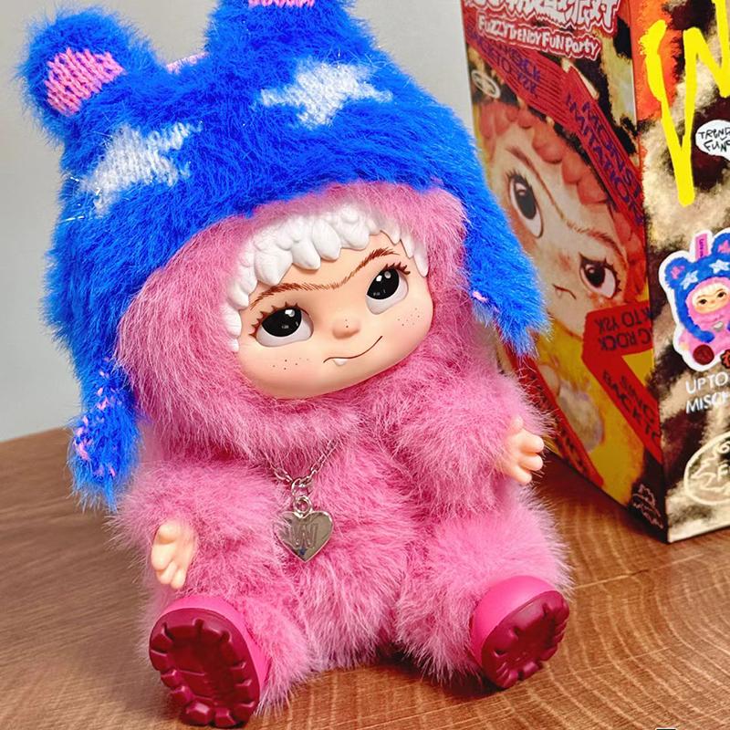 New Wakuku Plush Doll Keychain The Monsters Box Toy New Vinyl Doll Kawaii Backpack Pendant Decoration Case Gift Cute Wakuku