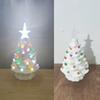 Fertige Keramik-Weihnachtsbäume Grenzüberschreitend Heiß verkaufte Weihnachtsbaum-LED-Ornamente Keramik-Schreibtisch-Weihnachtsdekorationen