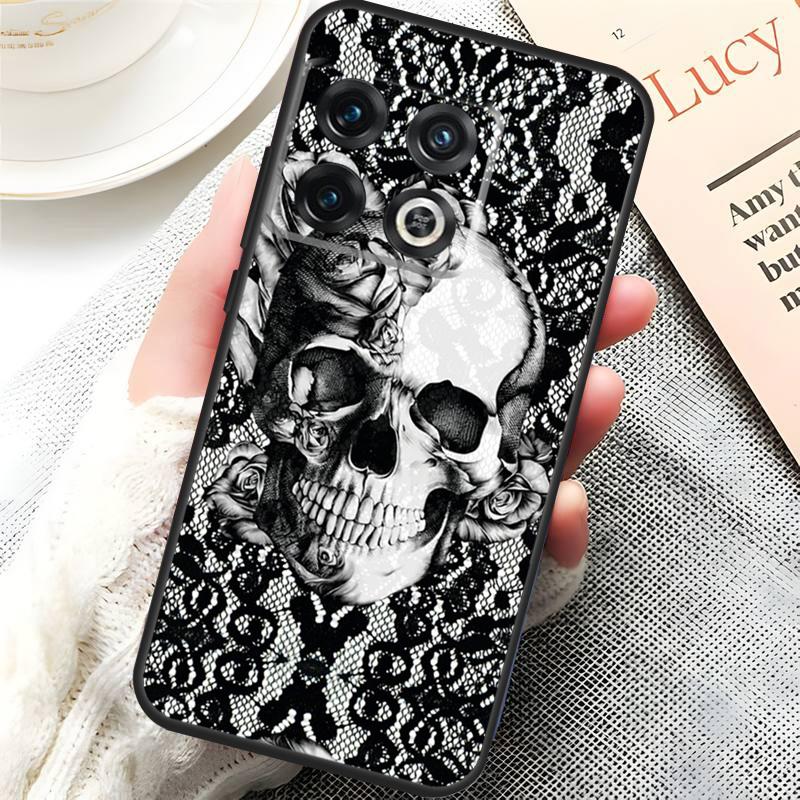 Gothic Skull Cover For OnePlus 13R 15 13 13T 12 12R 10T 11 10 Pro OnePlus Nord 5 CE 3 4 Lite N20 N30 Case