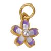 Sand Gold Butterfly Enamel Pendant with Strong Color Retention - DIY Jewelry Accessory