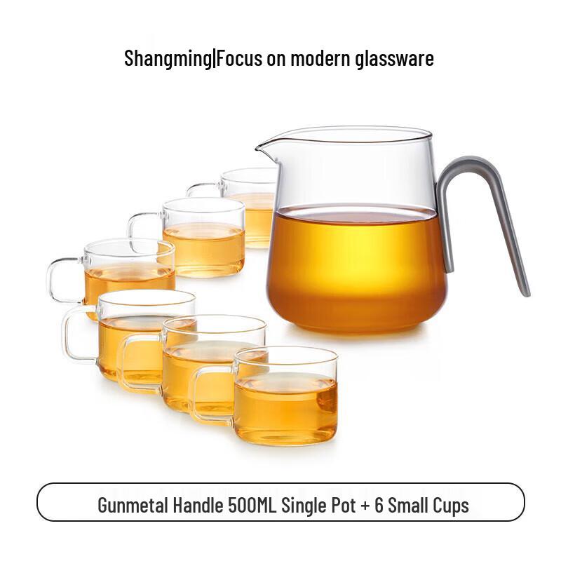

Shangming Heat-Resistant Glass Tea Dispenser & 6-Cup Set