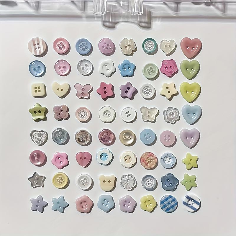 1 Set DIY Puppenkleidung Zubehör Gemischte Knöpfe niedliche koreanisch-stilige Cremefarbene Knöpfe Überraschungsbox DIY 11mm