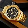Men’s Watches Fashion Business Date Watch Luxury Men Steel Quartz Wrist Watches Chronograph 3 Dials Male Clock