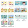 Montessori Repeatedly Sticker Busy Card Book Baby Paste Readings Numbers Matching Puzzle Game Educational Toys For Kids Gifts