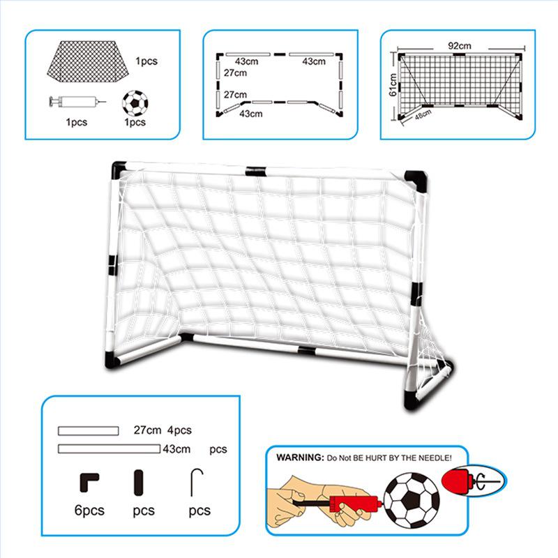 Mini skládací dětský vnitřní/venkovní odolný fotbalový tréninkový sportovní herní set přenosná fotbalová síť branka set dětský dárek