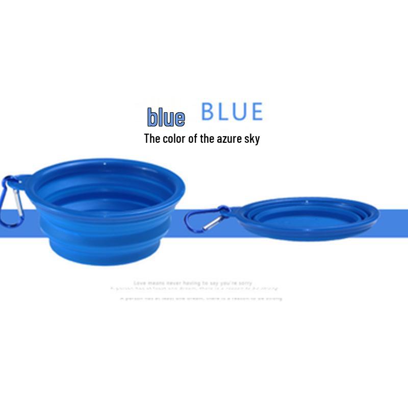 Portable Foldable Silicone Pet Feeding Bowl for Cats and Dogs