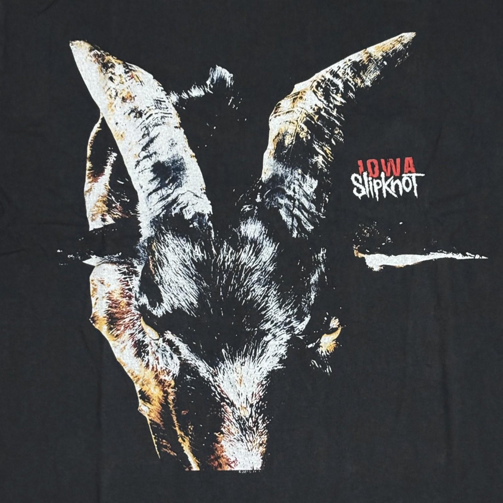 Slipknot Vintage IOWA Goat Head Heavy Metal 90s Band Rock Sz.L T-Shirt REPRINT XXXL