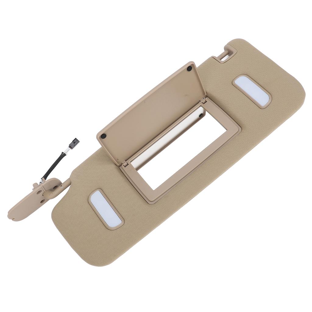 Side Sun Visor Beige Sun Shielding Visor Board with Makeup Mirror for 1500 2500 3500 HD Vehicle Models Left: 22850306