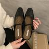 Baotou half slippers women's summer outer wear spring and autumn new Korean version French evening breeze temperament silver single shoes thick heel d