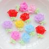10Pcs New Cute Resin Cartoon Rose Series Flat Back Parts Embellishments For Hair Bows Accessories