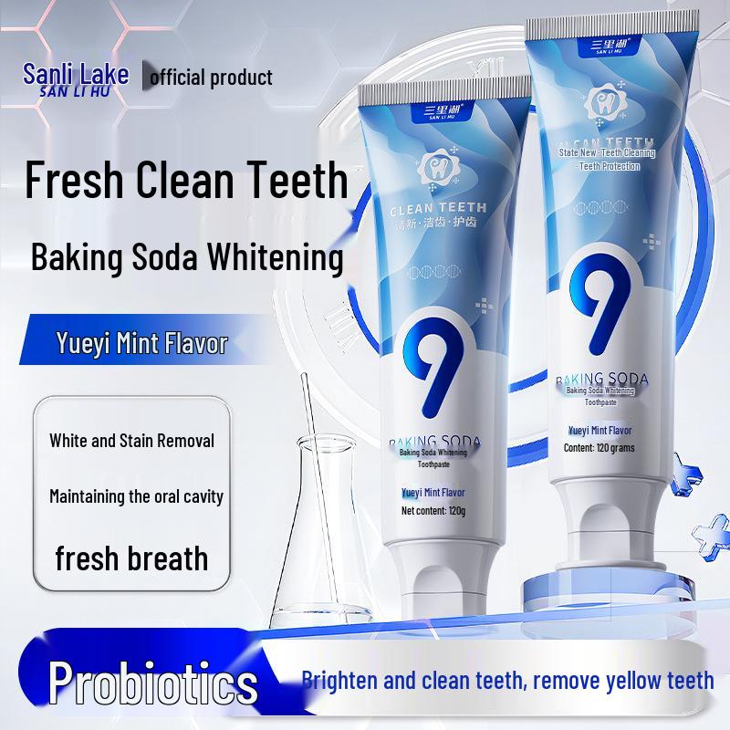 

Douyin Sanlihu Probiotic Baking Soda Toothpaste: Stain, Yellowing, Odor Removal & Mint Fresh Breath.