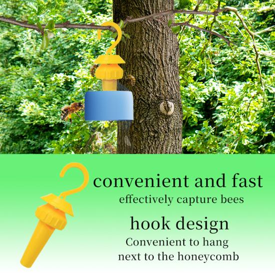 Yousheng Bottle Wasp Trap Orchard Hanging Fly Trap Fruit Drosophila Catcher Garden Insect Control Trap Fits for Most Water Bottles