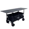 167x60 Folding Camping Table: Double Layer, 500kg Load Capacity, Portable for Car and Picnic