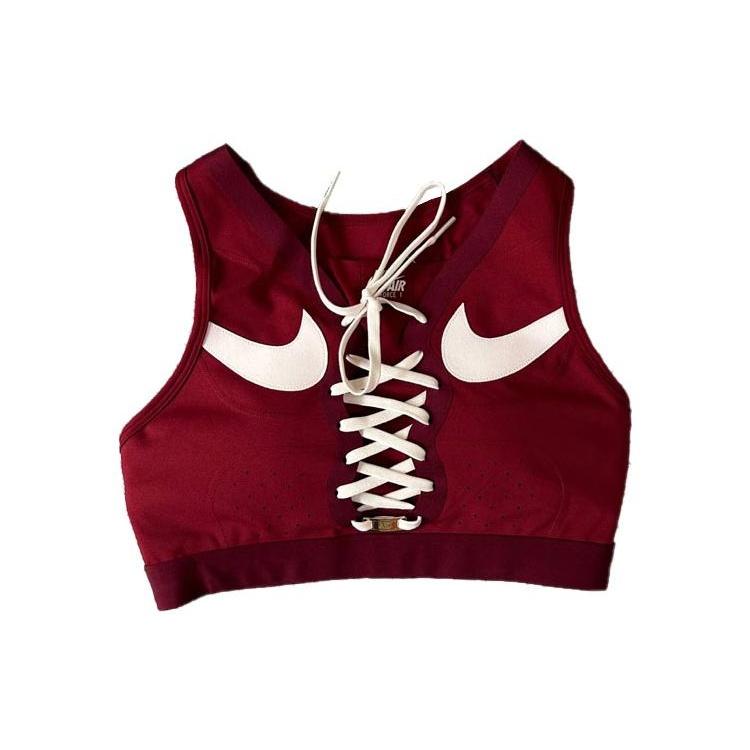 (WMNS) Nike Dri-FIT Swoosh Air Force 1 Sports Bra  Red White  Women s DD1433-677 L