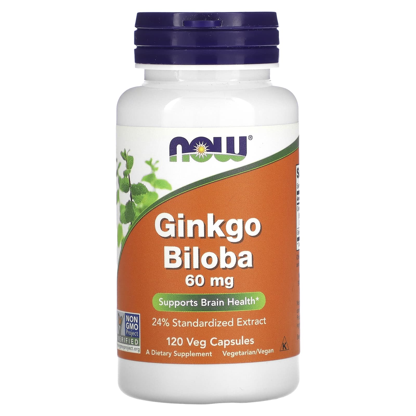 

Ginkgo Biloba, 60Mg, 120 Veggie Caps