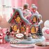 Christmas Party Supplies 2D Acrylic Angel Figurine with Warm LED Lights, Glowing Holiday Tabletop Decorative Signs Decor for Home Living Room