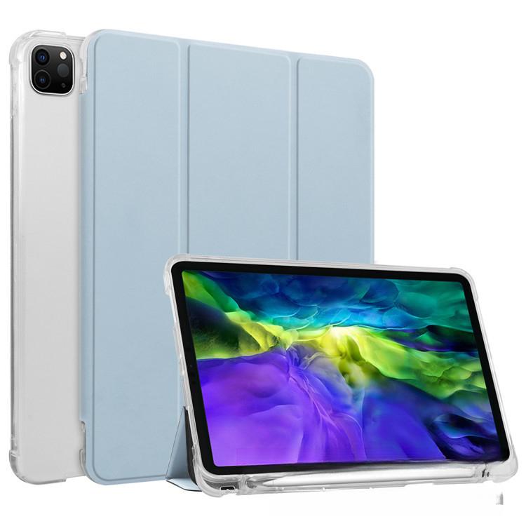 For IPad 10.2inch Pen Slot Protective Case 10.9inch Airbag Anti-Drop Air45 Pro11 Transparent