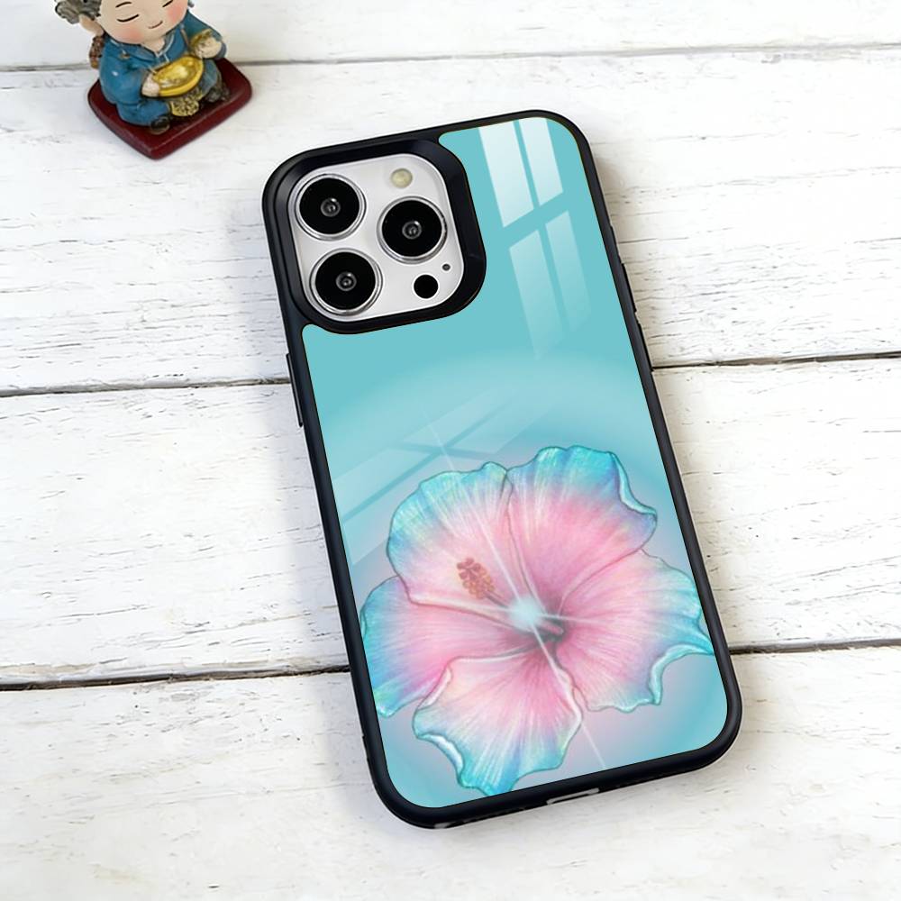 Lily Puff Phone Case For iPhone17,16,15,14,13,12,11 Plus,Pro Magnetic with Magsafe Wireless Charging