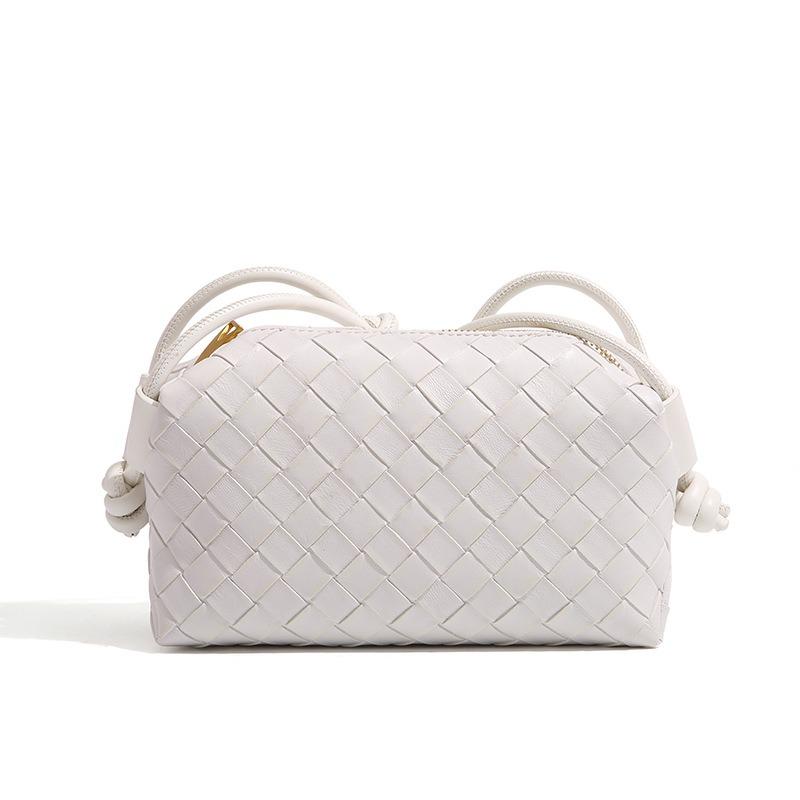 Hot-selling woven knotted bag Hot-selling shoulder and back messenger bag Small square bag Light luxury shoulder